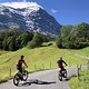Die Passstraße hoch zur kleinen Scheidegg fuhren wir entspannt im Eco-Modus, um Energie für den langen Tag zu sparen