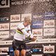 Natürlich wurde bei der Siegerhrung der UCI E-MTB WM 2021 in Val Di Sole (ITA) ordentlich mit Schampus gespritzt
