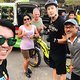 Prominent darf nicht fehlen. SantaCruz Thailand Sänger und Schauspieler (Dom) sowie Asia e-Bike im Club 11 in Bangkok