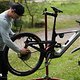 Finaler Bikecheck vor dem Rennen. Das Crestline ist vielleicht das schönste Bike, das ich je hatte!